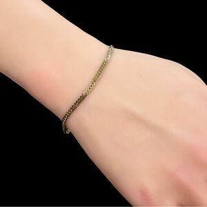 Vintage 80s 90s Gold Tone Chain Bracelet